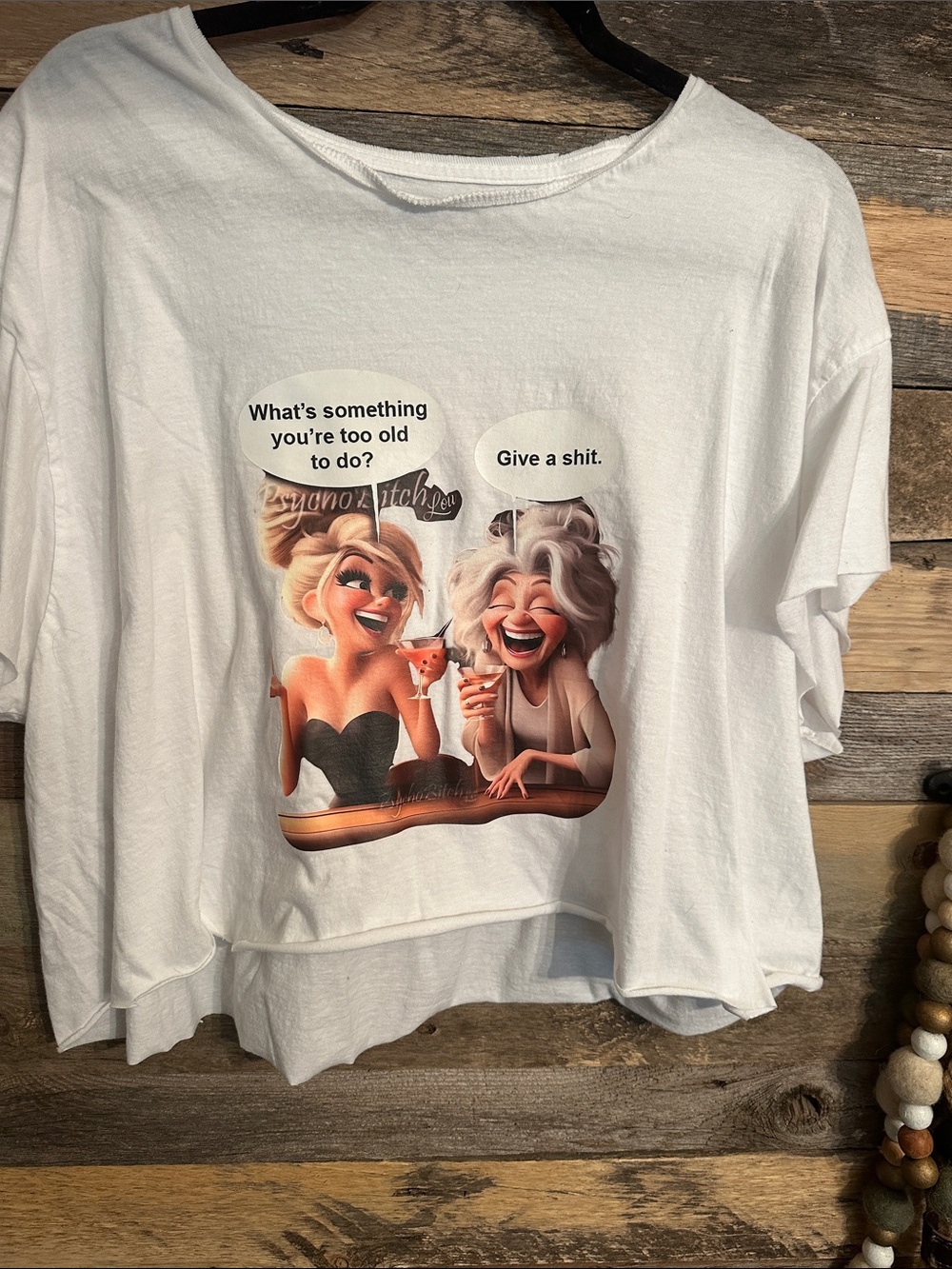 Women's White Graphic Crop Top - Casual Printed Tee